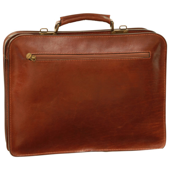 Old Angler Briefcase with front pockets Medium 0062 - ITALIENSKA ...