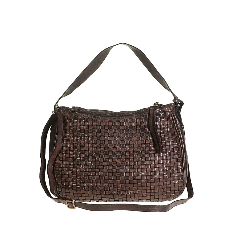 Tuscan’s Vintage shoulder bag in genuine hand-woven leather 14305I ...