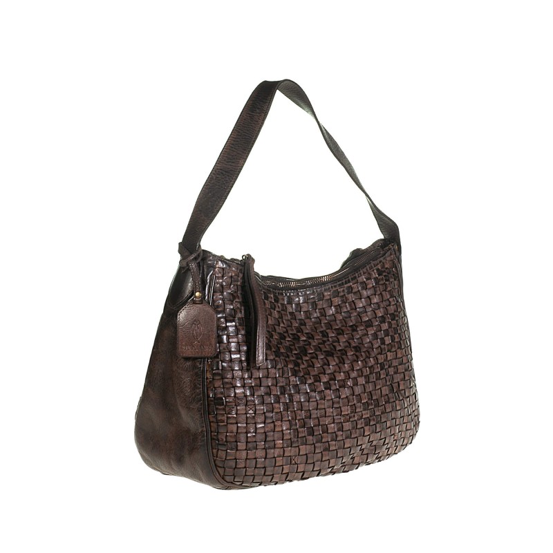 Tuscan’s Vintage shoulder bag in genuine hand-woven leather 14305I ...